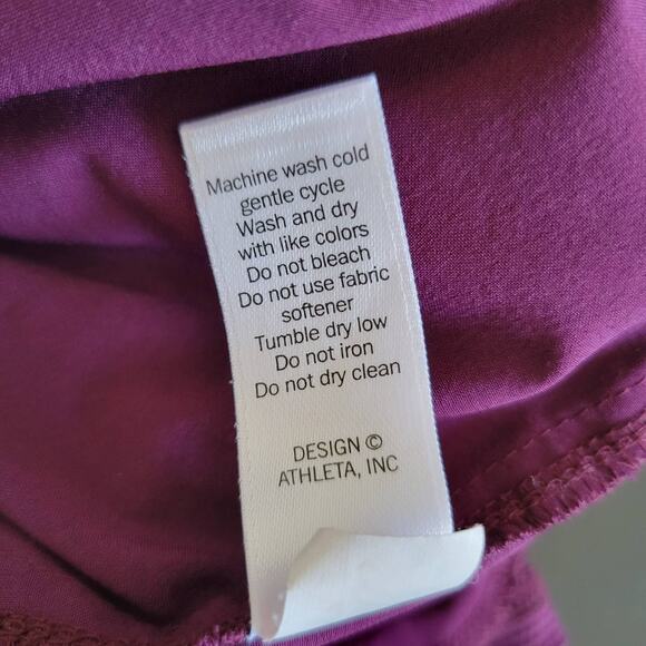 Athleta Midtown Skort Wild Bloom Purple Elastic Waist Athleisure Women 2 - Picture 9 of 10